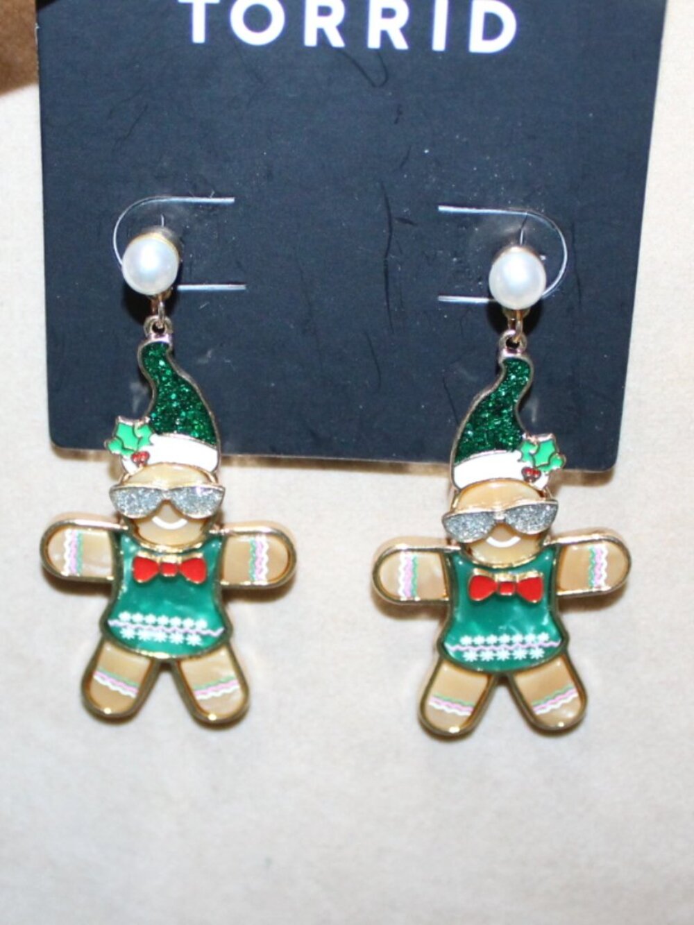 NWT Torrid Shady Gingerbread Earrings CUTE!!